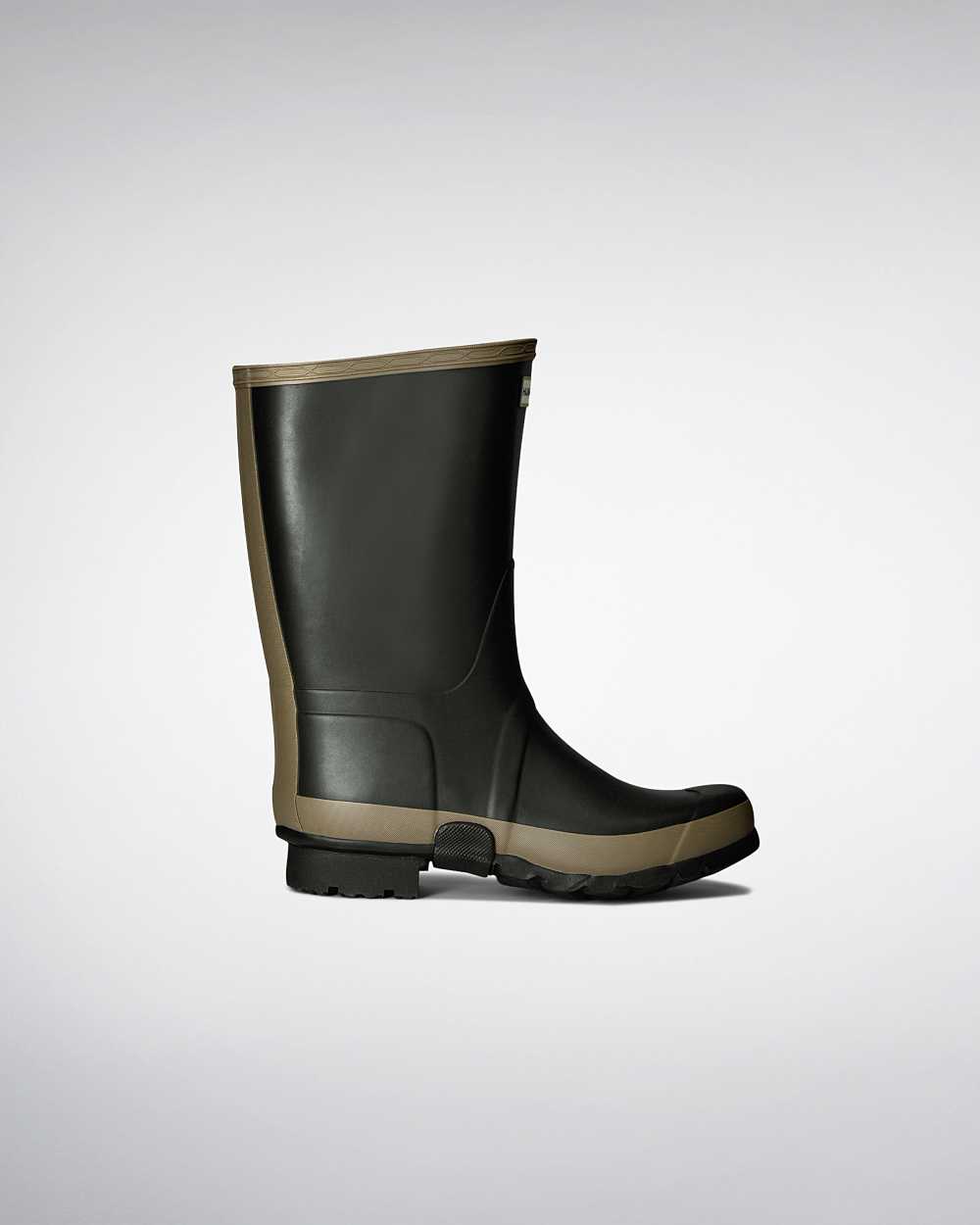 Womens Hunter Gardener Rain Boots Dark Olive | NSHDTV-854